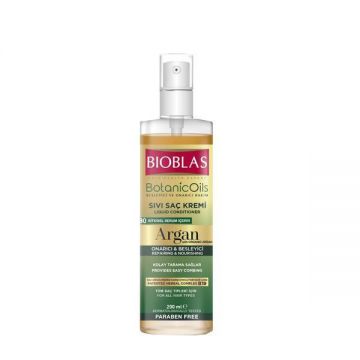 Balsam de păr lichid cu ulei de argan Bioblas Botanic Oils, 200 ml