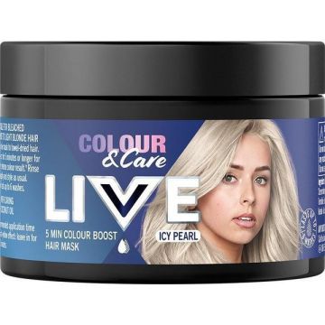 Masca de Par Coloranta - Schwarzkopf Live Color & Care 5 Min Colour Boost Hair Mask, nuanta Pearl, 150 ml