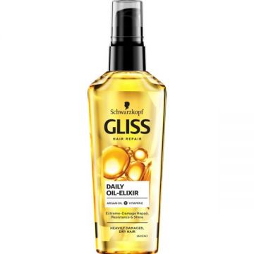 Ulei Elixir pentru Par Foarte Deteriorat si Uscat - Schwarzkopf Gliss Hair Repair Daily Oil-Elixir, 75 ml