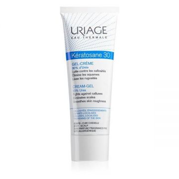 Crema cu 30% uree Uriage Keratosane 30 textura lejera, 75 ml