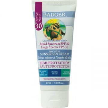 Crema Protectie Solara SPF 30 Fara Miros Badger, 87ml