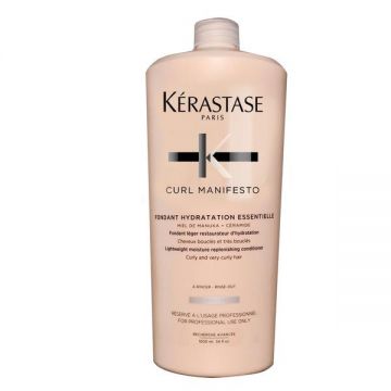 Balsam Hidratant pentru Par Ondulat si Cret - Kerastase Curl Manifesto Fondant Hydratation Essentielle Lightweight Moisture Replenishing Conditioner for Curly and Very Curly Hair, 1000 ml