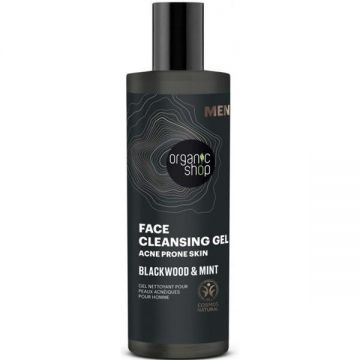 Gel de Curatare pentru Barbati Blackwood & Mint Organic Shop Men, 200ml