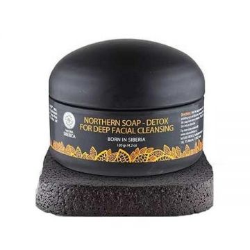 Sapun Negru Detoxifiant cu Carbon Activ pentru Curatarea Porilor Natura Siberica, 120 ml