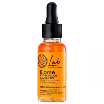 Ser Facial cu Coenzima Q10 si Hidrolat de Catina pentru Regenerare Lab Biome Regeneration Serum by Natura Siberica, 30 ml