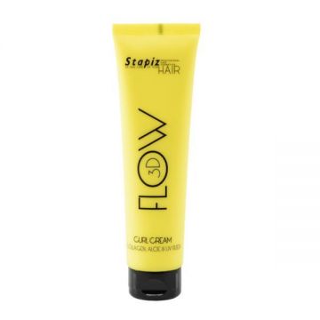 Crema FLOW 3D pentru bucle cu ulei de avocado, colagen si aloe (contine filtru UV) Flow 3D, 150ml