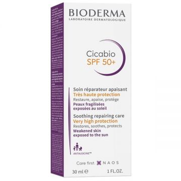 Crema pentru piele pigmentata Cicabio, SPF 50+, Bioderma, 30 ml