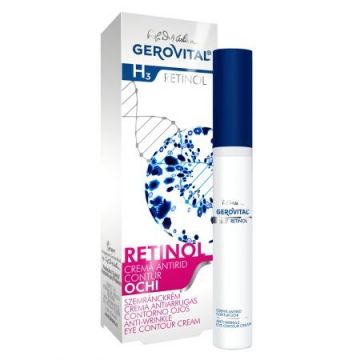 Crema antirid contur ochi Gerovital H3 Retinol (Concentratie: Crema pentru ochi, Gramaj: 15 ml)