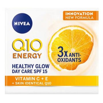 Crema de Zi Q10 Energy cu SPF 15 - Nivea Healthy Glow Day Care, 50 ml