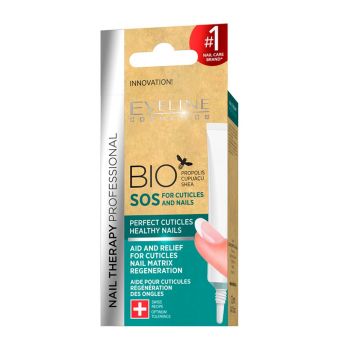 Tratament Nail therapy bio pentru unghii si cuticule SOS, 12ml, Eveline Cosmetics