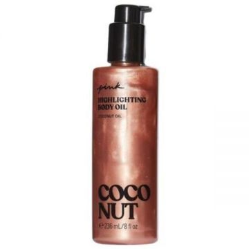 Ulei pentru Bronzare cu Sclipici, Coconut, Victoria's Secret Pink, 236 ml