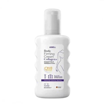 Cremă de Corp Premium Verilaria Q10 & Colagen: Anticelulită, Anti-vergeturi, Super-Elasticitate, 200ml