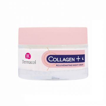 Crema de noapte cu efect de intinerire, Dermacol Collagen+ (Concentratie: Crema, Gramaj: 50 ml)