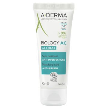 Crema matifianta anti-imperfectiuni A-Derma Biology AC, 40 ml