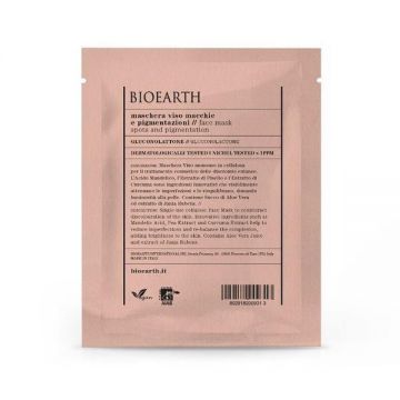 SHORT LIFE - Masca pentru Ten Pete Pigmentare - Tip Servetel - Bioearth, 1 buc