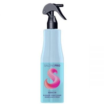Spray balsam bifazic pentru par deteriorat Keratin Salone Pro Unic Professional, 400 ml