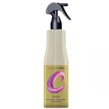 Spray balsam bifazic pentru par uscat Argan Salone Pro Unic Professional, 400 ml