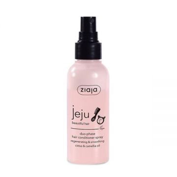 Balsam Duofazic pentru Par - Ziaja Jeju Pink Young Skin Duo-phase Hair Conditioner Spray, 125 ml