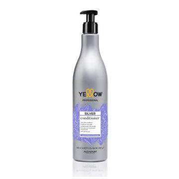 Balsam Neutralizator pentru Parul Alb, Grizonat sau Blond - Alfaparf Milano Yellow Professional Silver Conditioner, 500 ml