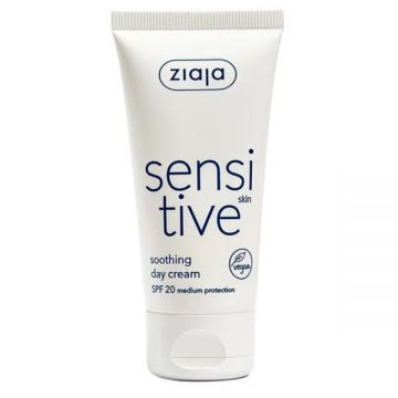 Crema de Zi Calmanta SPF 20 - Ziaja Sensitive Skin Soothing Day Cream, 50 ml