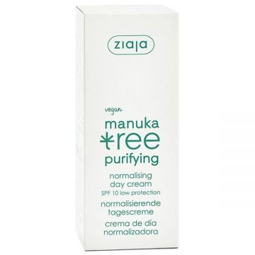 Crema de Zi - Ziaja Manuka Tree Purifying Normalising Day Cream SPF 10, 50 ml