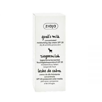 Crema Hidratanta de Zi cu Lapte de Capra si SPF 20 - Ziaja Goat`s Milk Concentrated Moisturising Day Cream SPF 20, 50 ml