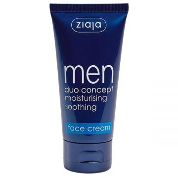 Crema Hidratanta pentru Fata SPF 6 - Ziaja Men Face Cream Duo Concept, 50 ml