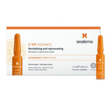 Fiole intensive C-Vit Advance Sesderma (Concentratie: Serum, Gramaj: 10 fiole x 1,5 ml)