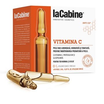 Fiole Vitamina C La Cabine, 10 fiole x 2 ml