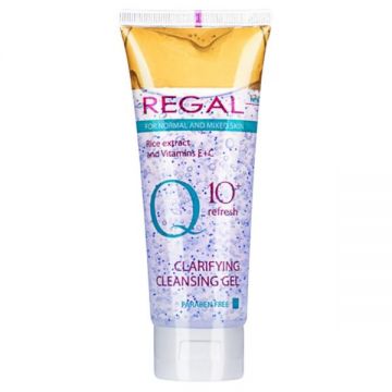 Gel de Curatare cu Q10 pentru Fata - Regal Clarifying Cleansing Gel Q10+ Refresh, Rosa Impex, 100 ml