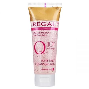 Gel de Curatare cu Q10 pentru Fata - Regal Purifying Cleansing Gel Q10+ Minerals, Rosa Impex, 100 ml