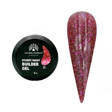 Gel pentru modelarea unghiilor 15 g, Starry Night Builder Gel, 07