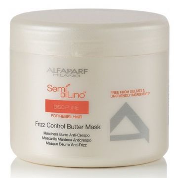 Masca de Catifelare Par Rebel - Alfaparf Milano Semi Di Lino Discipline Frizz Control Butter Mask 500 ml