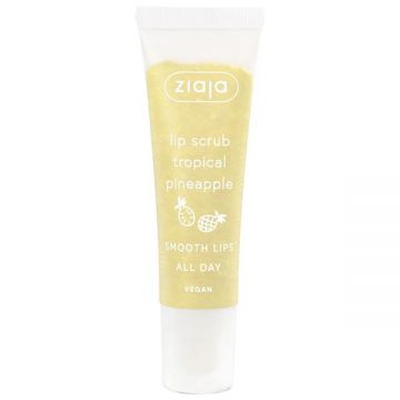 Scrub pentru Buze cu Ananas - Ziaja Lip Scrub Tropical Pineapple, 12 ml