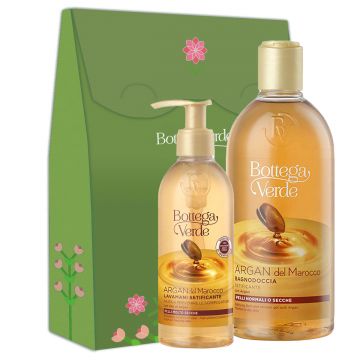 Set cadou femei, curatare corp, cu extract de ulei de argan