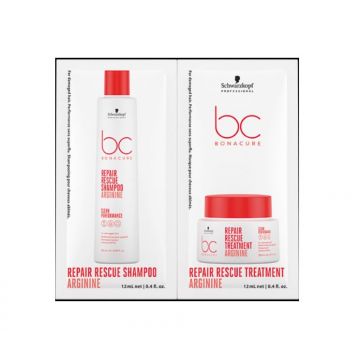 Set Duo Sampon si Balsam Schwarzkopf Professional Bonacure Clean Performance Repair Rescue 2 x 12 ml