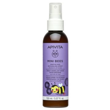 Spray pentru descurcarea parului fara clatire Mini Bees Gentle Kids Apivita, 150 ml