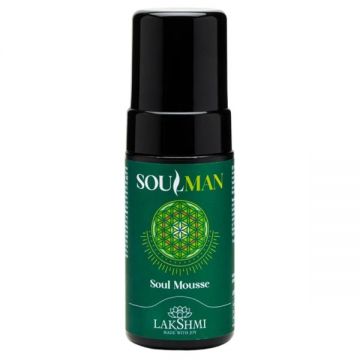 Spuma de Curatare cu Lemn de Santal pentru Barbati - Lakshmi Soulman Soul Mousse, 100 ml