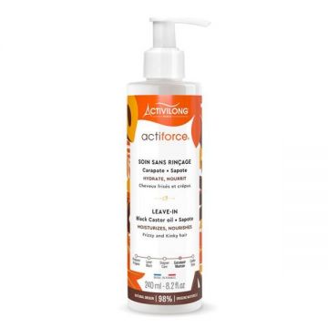 Tratament Leave-In Reparator cu Ulei de Ricin Negru pentru Par Fragil - Activilong Actiforce Leave-In, 240 ml