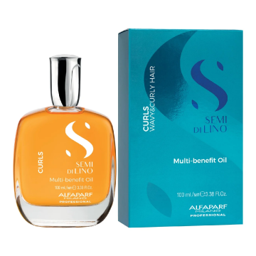 Ulei tratament pentru definirea buclelor Semi di Lino Curls Multi-Benefit, 100 ml, Alfaparf