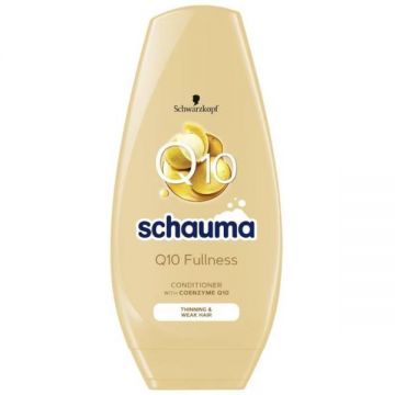 Balsam cu Coenzima Q10 pentru Par Fragil si Subtire - Schwarzkopf Schauma Q10 Fullness Conditioner for Thinning & Weak Hair, 250 ml