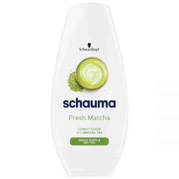 Balsam Fortifiant cu Ceai Matcha pentru Radacini Grase si Varfuri Uscate - Schwarzkopf Schauma Fresh Matcha Conditioner for Greasy Roots & Dry Tips, 250 ml