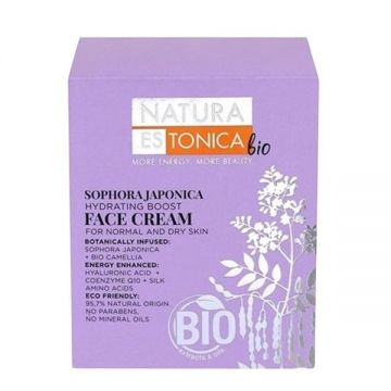 Crema de Fata Hidratanta pentru Ten Normal sau Uscat - Natura Estonica Sophora Japonica Hydrating Boost Face Cream, 50 ml