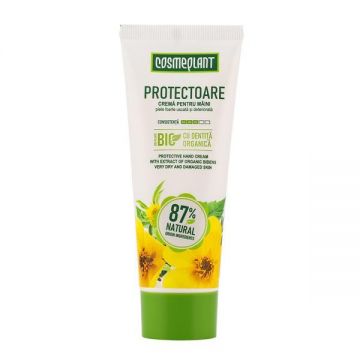 Crema protectoare pentru maini cu extract de dentita organica Cosmeplant, 75 ml