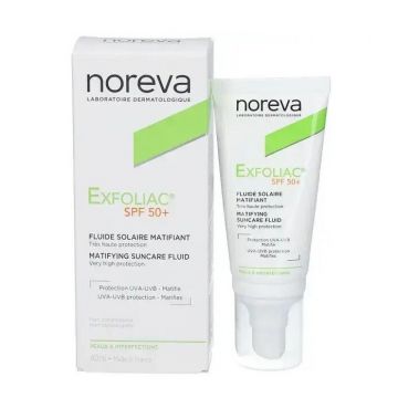 Fluid matifiant protector SPF 50+ Exfoliac Noreva, 40 ml