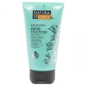 Gel de Spalare pentru Ten Mix sau Sensibil - Natura Estonica Iceland Moss Oil Control Fresh Face Wash, 150 ml