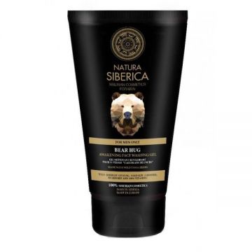 Gel Revigorant pentru Curatarea Tenului pentru Barbati Bear Hug Natura Siberica, 150 ml