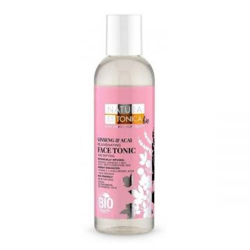 Lotiune Tonica Rejuvenanta pentru Ten Matur si Sensibil - Natura Estonica Ginseng & Acai Rejuvenating Face Tonic, 200 ml