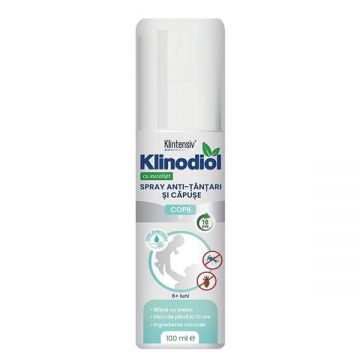 Spray Anti-Tantari si Capuse cu Eucalipt pentru Copii - Klintensiv Klinodiol Spray, 100 ml