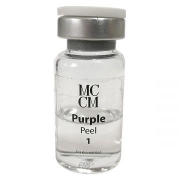 Fiola peeling facial Purple Peel 1 Mccm, antirid si cicatrizant, cu efect mediu - 5 ml